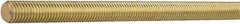 Value Collection - 3/4-10 UNC (Coarse), 2' Long, Alloy Steel General Purpose Threaded Rod - Yellow Zinc-Plated Finish, Right Hand Thread - Makers Industrial Supply