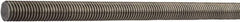 Value Collection - M16x2.0 300mm OAL Fully Threaded Stud - Steel, Plain Finish, Inch & Metric - Makers Industrial Supply