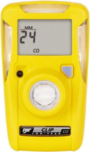 BW Technologies by Honeywell - Visual, Vibration & Audible Alarm, LCD Display, Single Gas Detector - Monitors Carbon Monoxide, -40 to 50°C Working Temp - Makers Industrial Supply