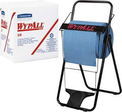 WypAll - X70 1/4 Fold Shop Towel/Industrial Wipes - Poly Pack, 12-1/2" x 12-1/2" Sheet Size, White - Makers Industrial Supply