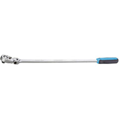 Reversible Ratchet: 1/2″ Drive, Pear Head 600 mm OAL, Reversible Head, Chrome-Plated