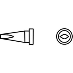 Weller - Soldering Iron Tips; Type: Chisel Tip ; For Use With: WSP 80, WP 80, WXP 80 Pencils - Exact Industrial Supply