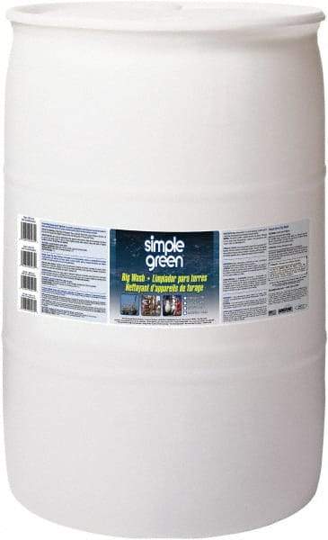 Simple Green - 55 Gal Drum Cleaner/Degreaser - Liquid, Alkaline, Unscented - Makers Industrial Supply