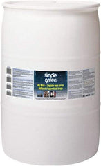 Simple Green - 55 Gal Drum Cleaner/Degreaser - Liquid, Alkaline, Unscented - Makers Industrial Supply