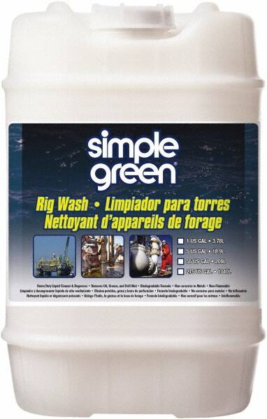 Simple Green - 5 Gal Bucket Cleaner/Degreaser - Liquid, Alkaline, Unscented - Makers Industrial Supply