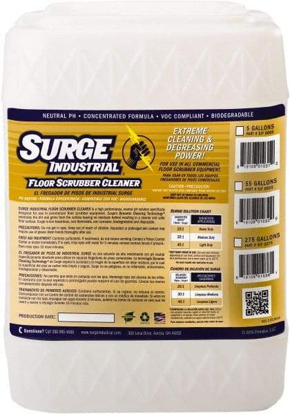 Surge Industrial - 5 Gal Container Cleaner - Use on Hard Surfaces - Makers Industrial Supply