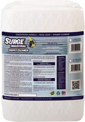 Surge Industrial - 5 Gal Container Carpet Cleaner - Light Citrus Scent, Use on Carpet & Upholstery - Makers Industrial Supply