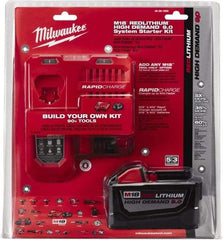 Milwaukee Tool - 18 Volt Lithium-Ion Power Tool Battery - 9 Ahr Capacity, Series M18 XC RED - Makers Industrial Supply