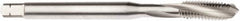 Seco - M10x1.50 Metric 3 Flute 6H Modified Bottoming Spiral Flute Tap - Powdered Metal, Bright Finish, 100mm OAL, Right Hand Flute, Right Hand Thread, H6 - Exact Industrial Supply