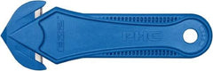 PHC - Recessed/Hook Blade Safety Cutter - Blue Glass Filled Nylon Handle, 1 Blade Included - Makers Industrial Supply