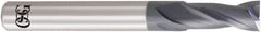 OSG - 3/8", 3/4" LOC, 3/8" Shank Diam, 2-3/4" OAL, 2 Flute, Solid Carbide Square End Mill - Single End, WXL Finish, 30° Helix, Centercutting, Right Hand Cut, Right Hand Flute - Makers Industrial Supply