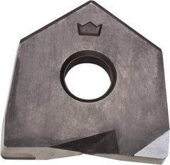 Millstar - BDS1 Grade CM10 CBN Milling Insert - Uncoated, 0.16" Thick, 1" Inscribed Circle, 1/8" Corner Radius - Makers Industrial Supply