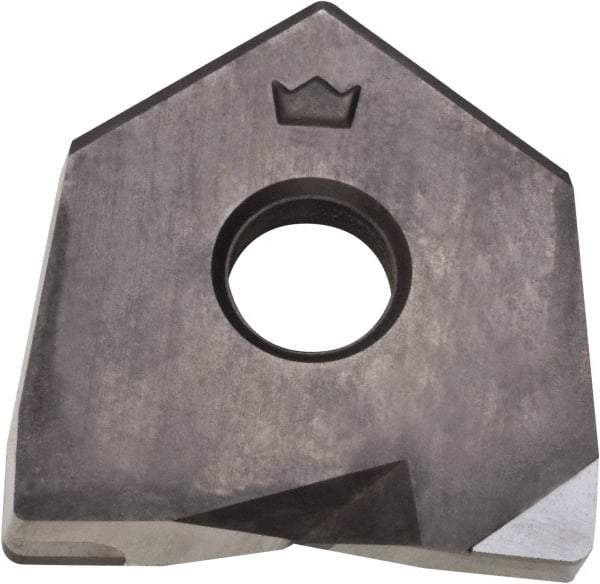 Millstar - BDS25 Grade CM10 CBN Milling Insert - Uncoated, 0.16" Thick, 25mm Inscribed Circle, 2mm Corner Radius - Makers Industrial Supply