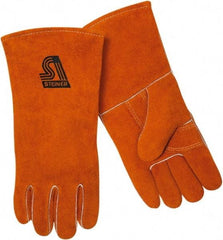 Steiner - Size XS Foam Lined Cowhide Welding Glove - 14" OAL, Wing Thumb - Makers Industrial Supply