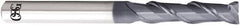 OSG - 10mm, 40mm LOC, 10mm Shank Diam, 90mm OAL, 2 Flute, Solid Carbide Square End Mill - Single End, WXL Finish, 40° Helix, Centercutting, Right Hand Cut, Right Hand Flute, Series 3723 - Makers Industrial Supply