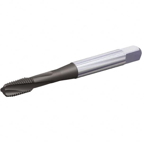 Kennametal - 3/4-16 UNF 3 Flute 3B Modified Bottoming Spiral Flute Tap - Vanadium High Speed Steel, Oxide Finish, 4-1/4" OAL, Right Hand Flute, Right Hand Thread, H3, Series T692 - Makers Industrial Supply