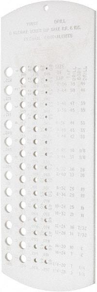 SPI - Drill Gages Minimum Hole Size (Wire): #60 Maximum Hole Size (Wire): #1 - Makers Industrial Supply