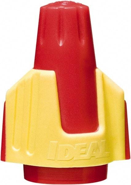 Ideal - 2, 18 to 4, 10 AWG, 600 Volt, Flame Retardant, Wing Twist on Wire Connector - Red & Yellow, 221°F - Makers Industrial Supply