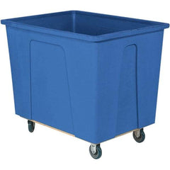 Wesco Industrial Products - 350 Lb Load Capacity, 4 Bushels, Plastic Box Truck - 21" Wide x 32" Long x 21-1/2" High, Blue - Makers Industrial Supply