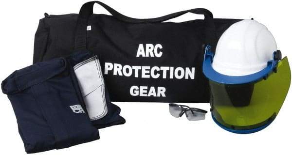 PRO-SAFE - Size M, 2 HRC, Arc Flash Clothing Kit - 12 cal per Sq cm, Hard Cap Protection - Makers Industrial Supply