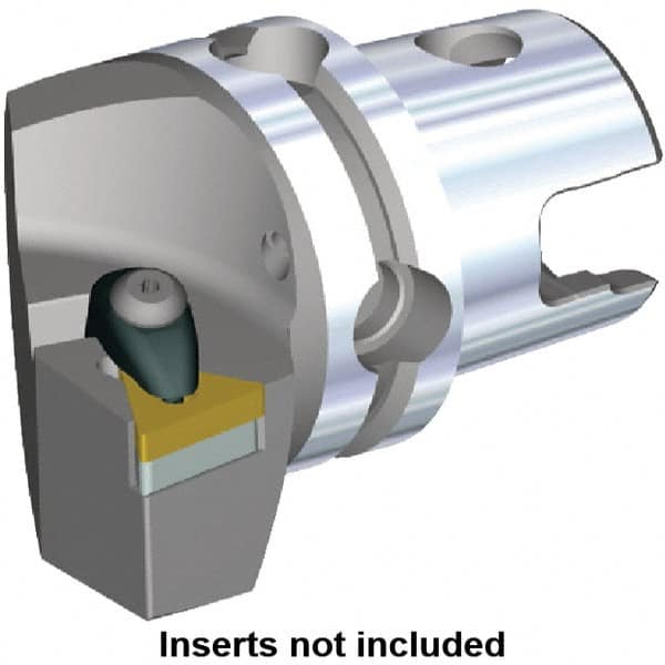 Kennametal - Right Hand Cut, Size KM40, TN.. Insert Compatiblity, Modular Turning & Profiling Cutting Unit Head - 27mm Ctr to Cutting Edge, 45mm Head Length, Through Coolant, Series Kenclamp - Makers Industrial Supply