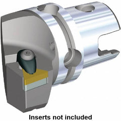 Kennametal - Left Hand Cut, Size KM40, TN.. Insert Compatiblity, Modular Turning & Profiling Cutting Unit Head - 27mm Ctr to Cutting Edge, 45mm Head Length, Through Coolant, Series Kenclamp - Makers Industrial Supply