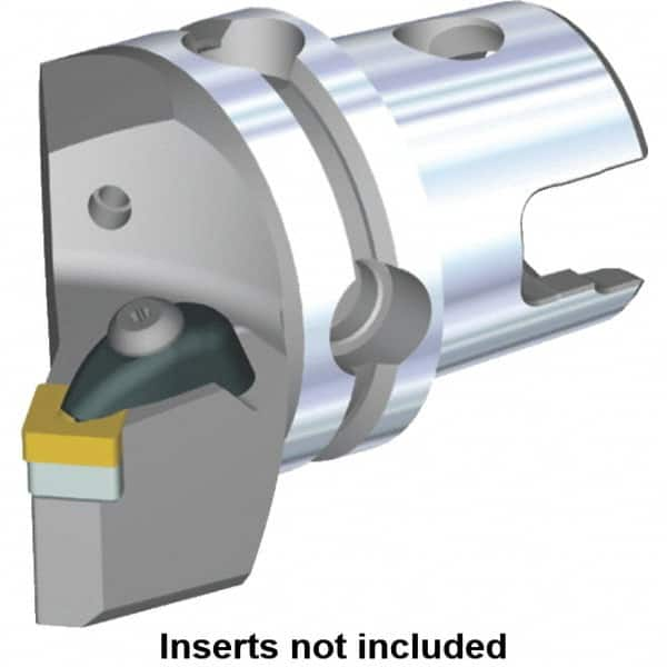 Kennametal - Right Hand Cut, Size KM40, SN.. Insert Compatiblity, Modular Turning & Profiling Cutting Unit Head - 19mm Ctr to Cutting Edge, 53.3mm Head Length, Through Coolant, Series Kenclamp - Makers Industrial Supply