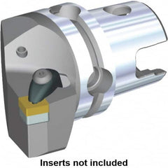 Kennametal - Left Hand Cut, Size KM40, SN.. Insert Compatiblity, Modular Turning & Profiling Cutting Unit Head - 24mm Ctr to Cutting Edge, 45mm Head Length, Through Coolant, Series Kenclamp - Makers Industrial Supply