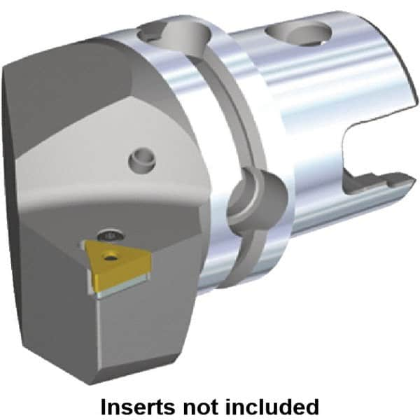 Kennametal - Left Hand Cut, Size KM40, TN.. Insert Compatiblity, Modular Turning & Profiling Cutting Unit Head - 27mm Ctr to Cutting Edge, 40mm Head Length, Through Coolant, Series Kenlever - Makers Industrial Supply