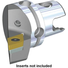 Kennametal - Left Hand Cut, Size KM40, DC.. Insert Compatiblity, Modular Turning & Profiling Cutting Unit Head - 27mm Ctr to Cutting Edge, 40mm Head Length, Through Coolant, Series S-Clamping - Makers Industrial Supply