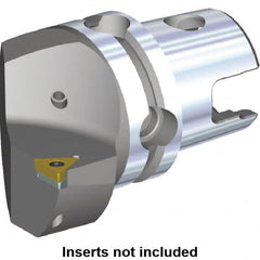 Kennametal - Left Hand Cut, Size KM40, TC.. Insert Compatiblity, Internal or External Modular Turning & Profiling Cutting Unit Head - 27mm Ctr to Cutting Edge, 40mm Head Length, Through Coolant, Series S-Clamping - Makers Industrial Supply