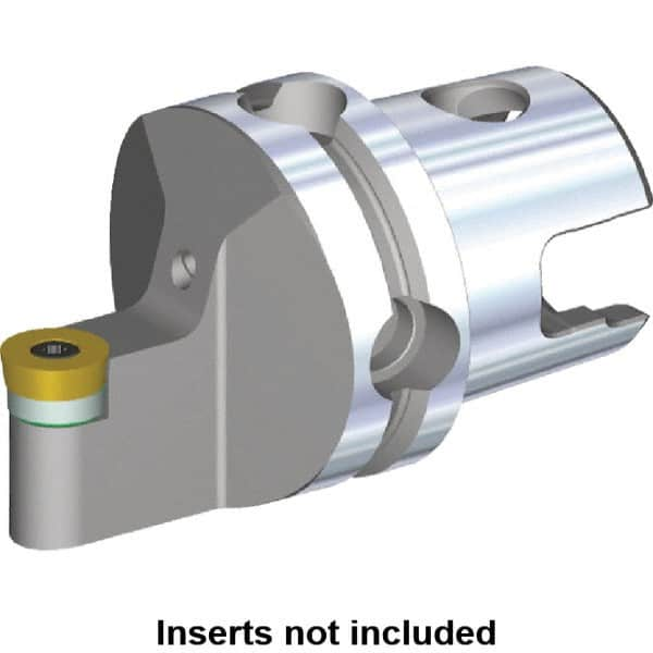 Kennametal - Neutral Cut, Size KM40, RC.. Insert Compatiblity, Modular Turning & Profiling Cutting Unit Head - 5mm Ctr to Cutting Edge, 40mm Head Length, Through Coolant, Series S-Clamping - Makers Industrial Supply