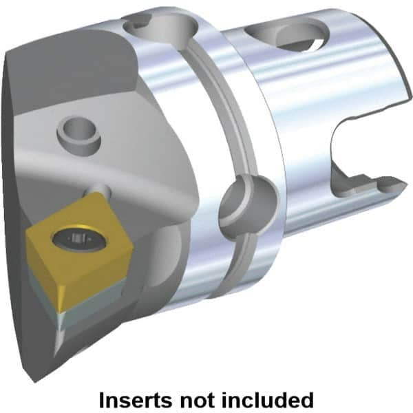 Kennametal - Left Hand Cut, Size KM40, DC.. Insert Compatiblity, Internal or External Modular Turning & Profiling Cutting Unit Head - 27mm Ctr to Cutting Edge, 40mm Head Length, Through Coolant, Series S-Clamping - Makers Industrial Supply