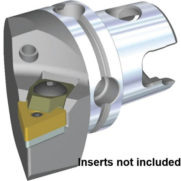 Kennametal - Right Hand Cut, Size KM40, TN.. Insert Compatiblity, Modular Turning & Profiling Cutting Unit Head - 27mm Ctr to Cutting Edge, 40mm Head Length, Through Coolant, Series S-Clamping - Makers Industrial Supply