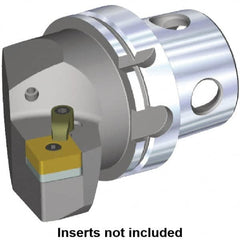 Kennametal - Right Hand Cut, Size KM4X100, SN.. Insert Compatiblity, Modular Turning & Profiling Cutting Unit Head - 58mm Ctr to Cutting Edge, 100mm Head Length, Through Coolant - Makers Industrial Supply