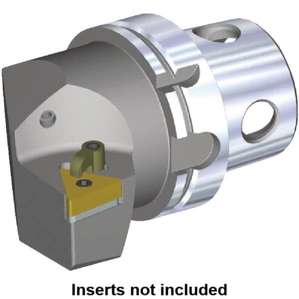 Kennametal - Left Hand Cut, Size KM4X100, TN.. Insert Compatiblity, Modular Turning & Profiling Cutting Unit Head - 63mm Ctr to Cutting Edge, 100mm Head Length, Through Coolant - Makers Industrial Supply