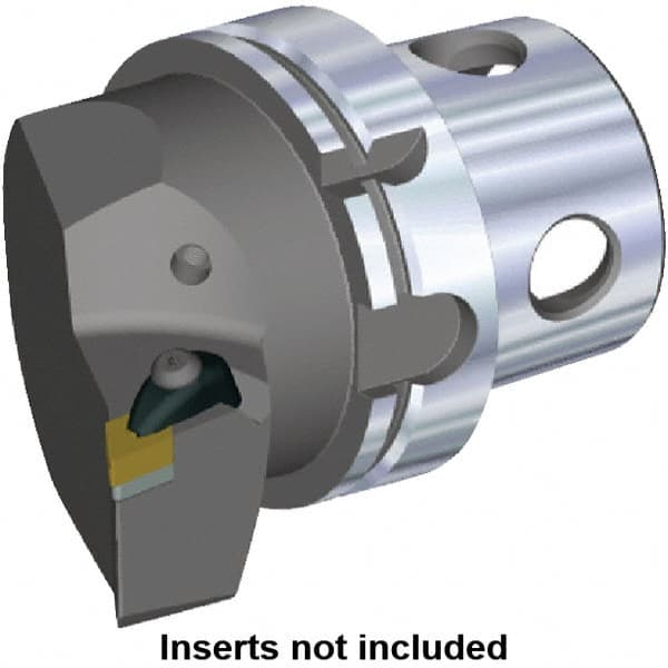 Kennametal - Left Hand Cut, Size KM4X100, DN.. Insert Compatiblity, Modular Turning & Profiling Cutting Unit Head - 63mm Ctr to Cutting Edge, 100mm Head Length, Through Coolant - Makers Industrial Supply