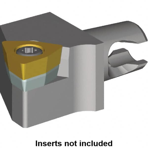 Kennametal - Right Hand Cut, Size KM12, WC.. Insert Compatiblity, Modular Turning & Profiling Cutting Unit Head - 8mm Ctr to Cutting Edge, 15mm Head Length, Series KM Micro - Makers Industrial Supply