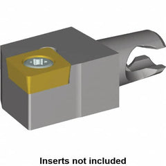 Kennametal - Right Hand Cut, Size KM12, CC.. Insert Compatiblity, Modular Turning & Profiling Cutting Unit Head - 8mm Ctr to Cutting Edge, 20mm Head Length, Series KM Micro - Makers Industrial Supply