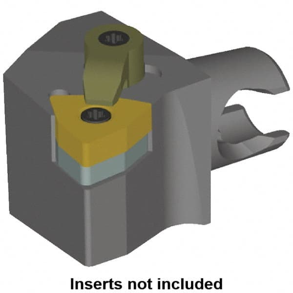 Kennametal - Right Hand Cut, Size KM20, WN.. Insert Compatiblity, Modular Turning & Profiling Cutting Unit Head - 12.5mm Ctr to Cutting Edge, 25mm Head Length, Series KM Mini - Makers Industrial Supply