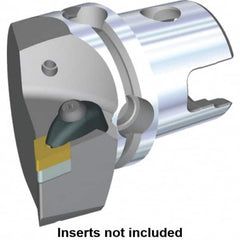 Kennametal - Left Hand Cut, Size KM40, DN.. Insert Compatiblity, Modular Turning & Profiling Cutting Unit Head - 27mm Ctr to Cutting Edge, 50mm Head Length, Through Coolant, Series Kenclamp - Makers Industrial Supply