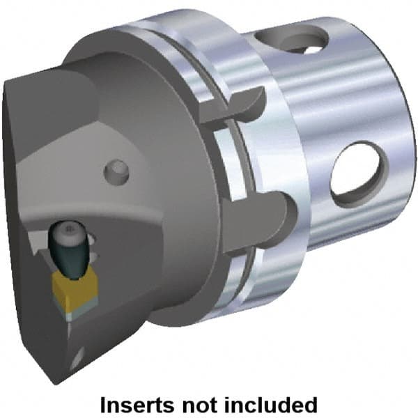 Kennametal - Left Hand Cut, Size KM40, DN.. Insert Compatiblity, Internal or External Modular Turning & Profiling Cutting Unit Head - 27mm Ctr to Cutting Edge, 45mm Head Length, Through Coolant, Series Kenclamp - Makers Industrial Supply