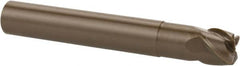 Kennametal - 6mm, 4 Flute, Single End, Ceramic, 0.75mm Corner Radius End Mill - 50mm OAL, 40° Helix, Right Hand Flute, 4.5mm LOC, Right Hand Cut, 12mm Extended Reach - Makers Industrial Supply