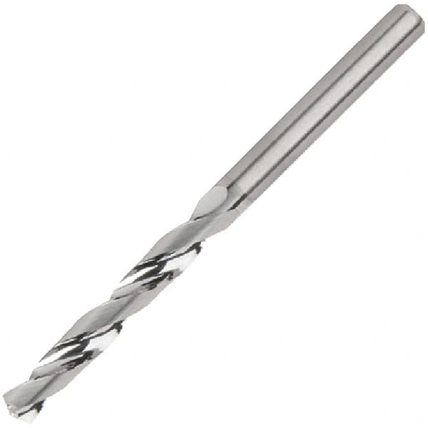 Kennametal - 11/32" 135° Solid Carbide Jobber Drill - Bright Finish, Right Hand Cut, Spiral Flute, Straight Shank, 103mm OAL, Standard Point - Makers Industrial Supply