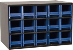 Akro-Mils - 15 Drawer, Small Parts Cabinet - 11" Deep x 17" Wide x 11" High - Makers Industrial Supply