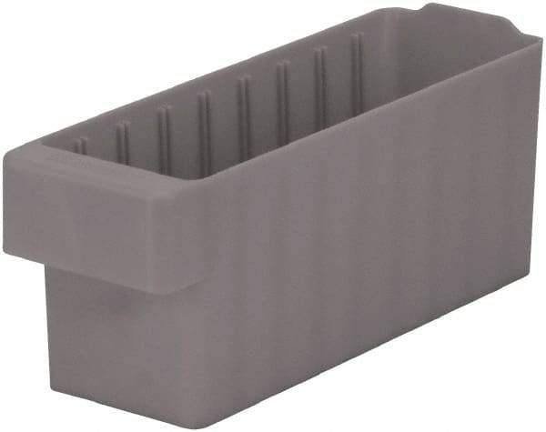 Akro-Mils - 15 Lb. Load Capacity, 11-5/8" Deep, Gray Polymer Drawer Bin - 4-5/8" High x 3-3/4" Wide x 11-5/8" Long - Makers Industrial Supply