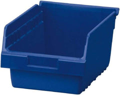 Akro-Mils - 11-5/8" Deep, Blue Polymer Hopper Shelf Bin - 6" High x 8-3/8" Wide x 11-5/8" Long - Makers Industrial Supply