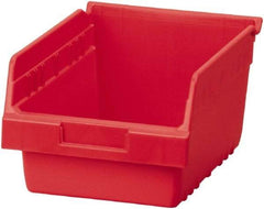 Akro-Mils - 11-5/8" Deep, Red Polymer Hopper Shelf Bin - 6" High x 8-3/8" Wide x 11-5/8" Long - Makers Industrial Supply