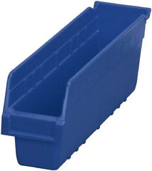 Akro-Mils - 17-7/8" Deep, Blue Polymer Hopper Shelf Bin - 6" High x 4-1/8" Wide x 17-7/8" Long - Makers Industrial Supply