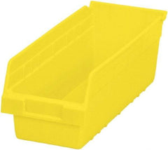 Akro-Mils - 17-7/8" Deep, Yellow Polymer Hopper Shelf Bin - 6" High x 6-5/8" Wide x 17-7/8" Long - Makers Industrial Supply